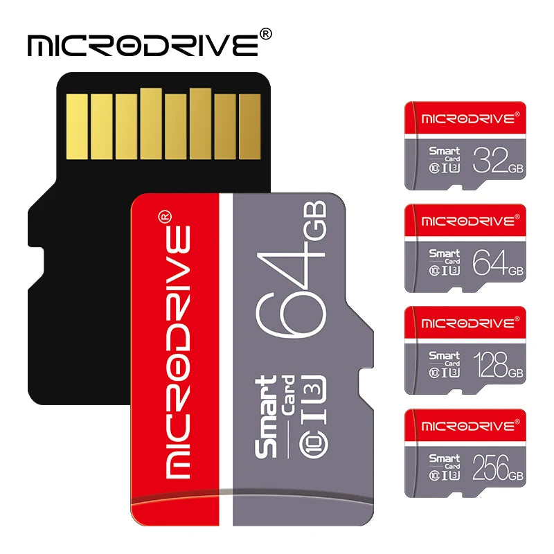Carte mémoire MicroDrive Micro SD / TF – Haute vitesse, jusqu’à 256 Go, classe 10 UHS-I U3