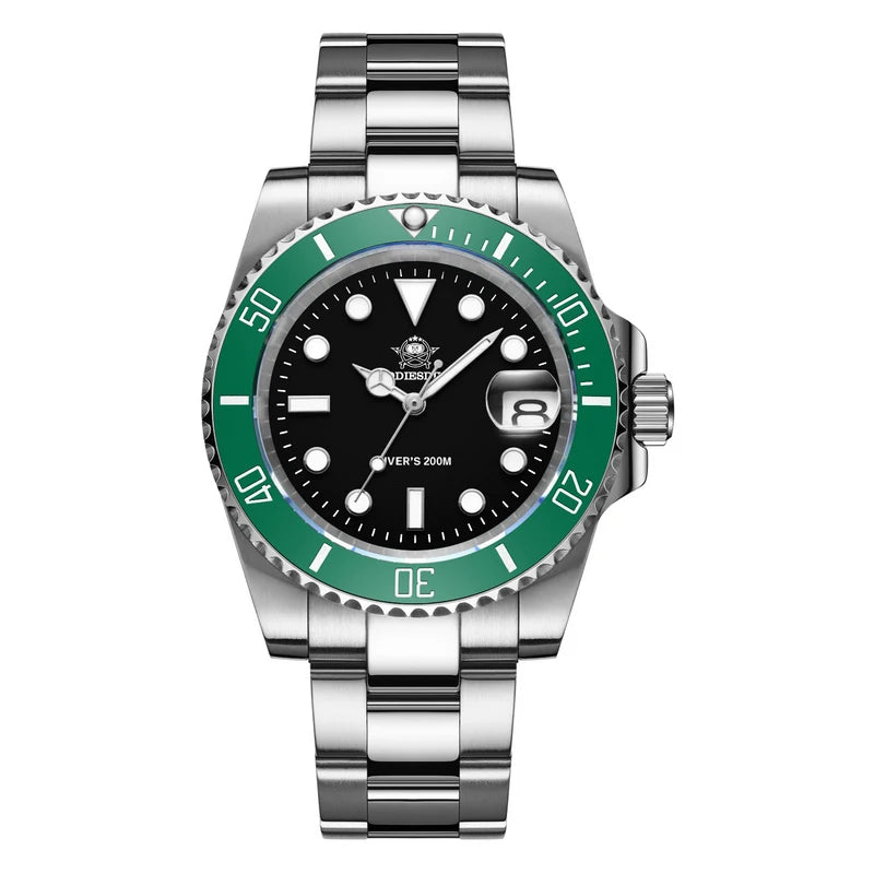 Montre ADDIESDIVE homme – Quartz japonais, étanche 200 m, acier inoxydable