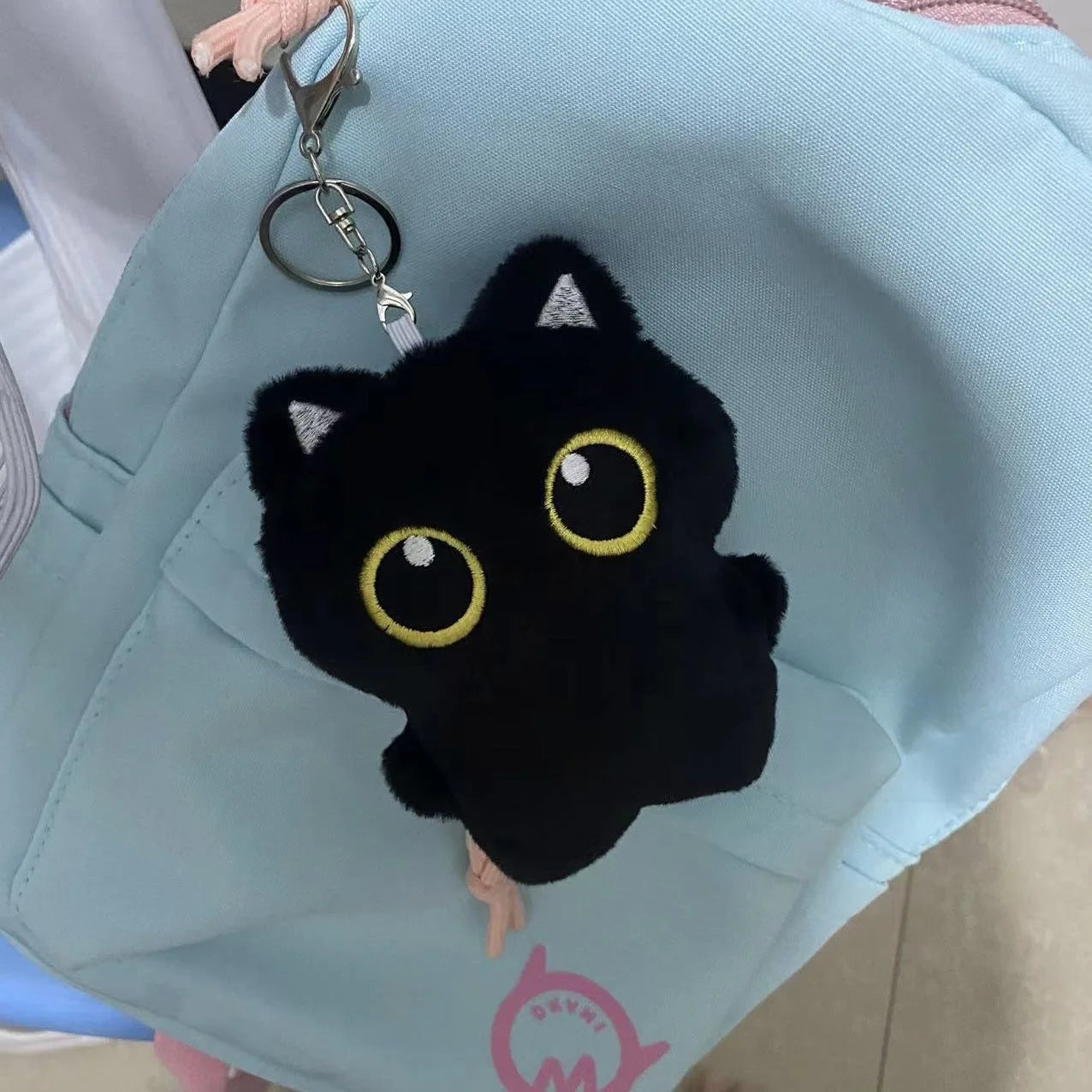 Peluche Chat Noir Mignon – Petit Pendentif Câlin 10 cm