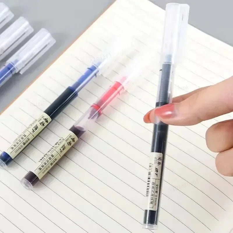 Stylos gel 0,5 mm – écriture fluide, encre bleue, lot de 10