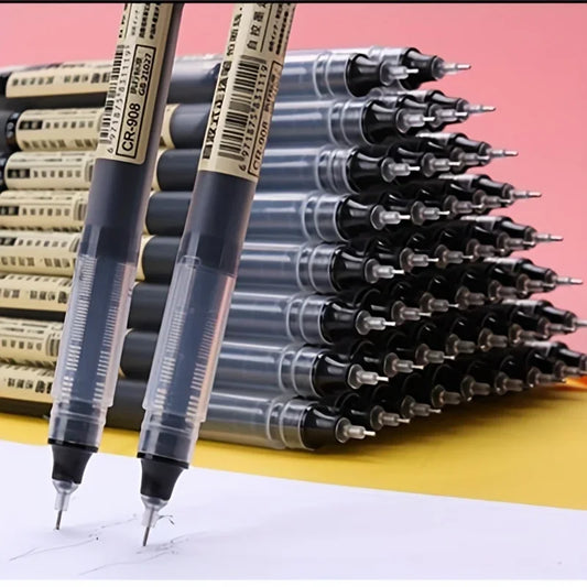 Stylos gel 0,5 mm – écriture fluide, encre bleue, lot de 10